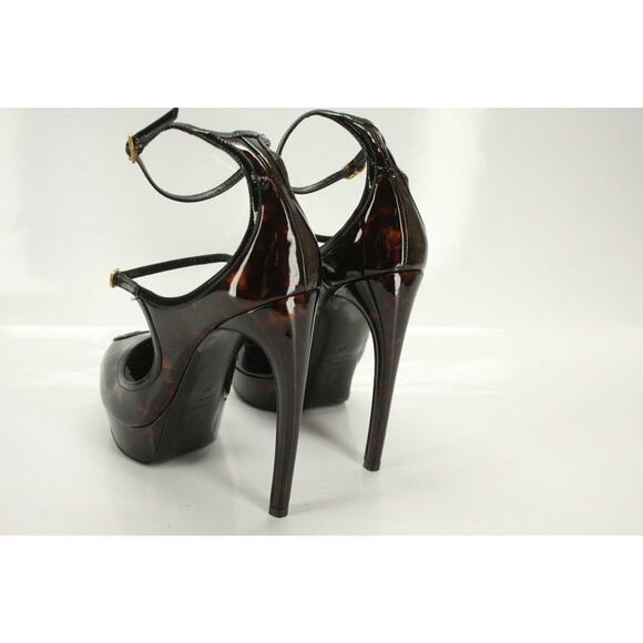 Alexander McQueen Key Hole Open Toe Platform Ankle Strap Sandal SZ 38 NIB $1095 - Picture 5 of 10